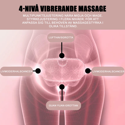 Portabel Sladdlös Menstruationsvärmedyna med Värme & Massage