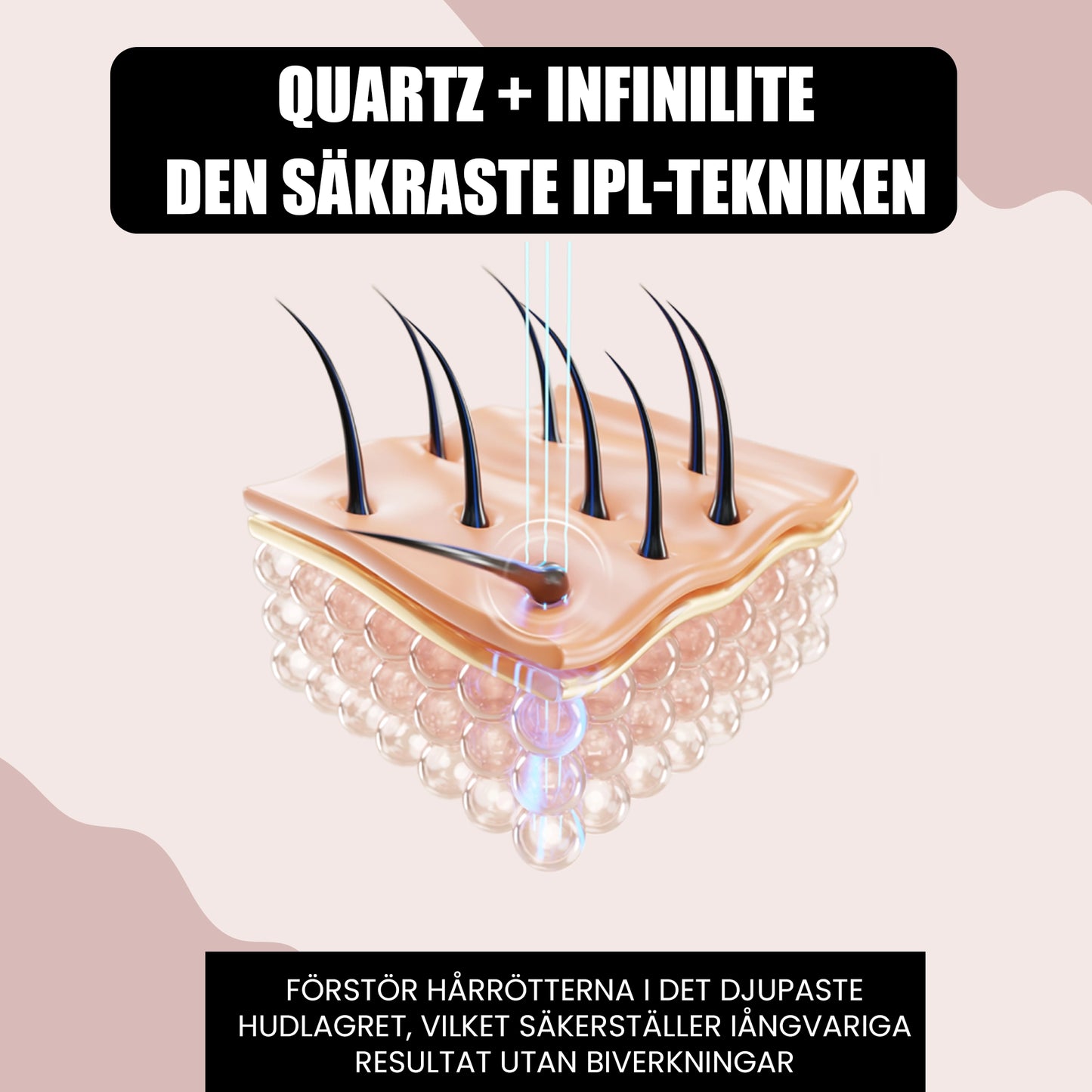 IPL Hair Removal Device for At-Home Light-Based Hair Reduction