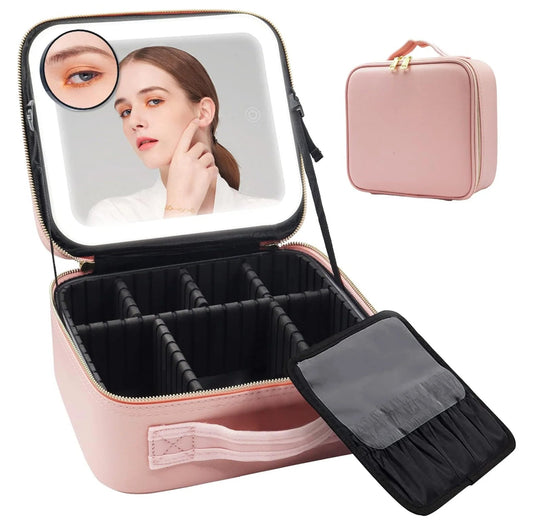 LumiCase™ | Makeup bag with LED mirror