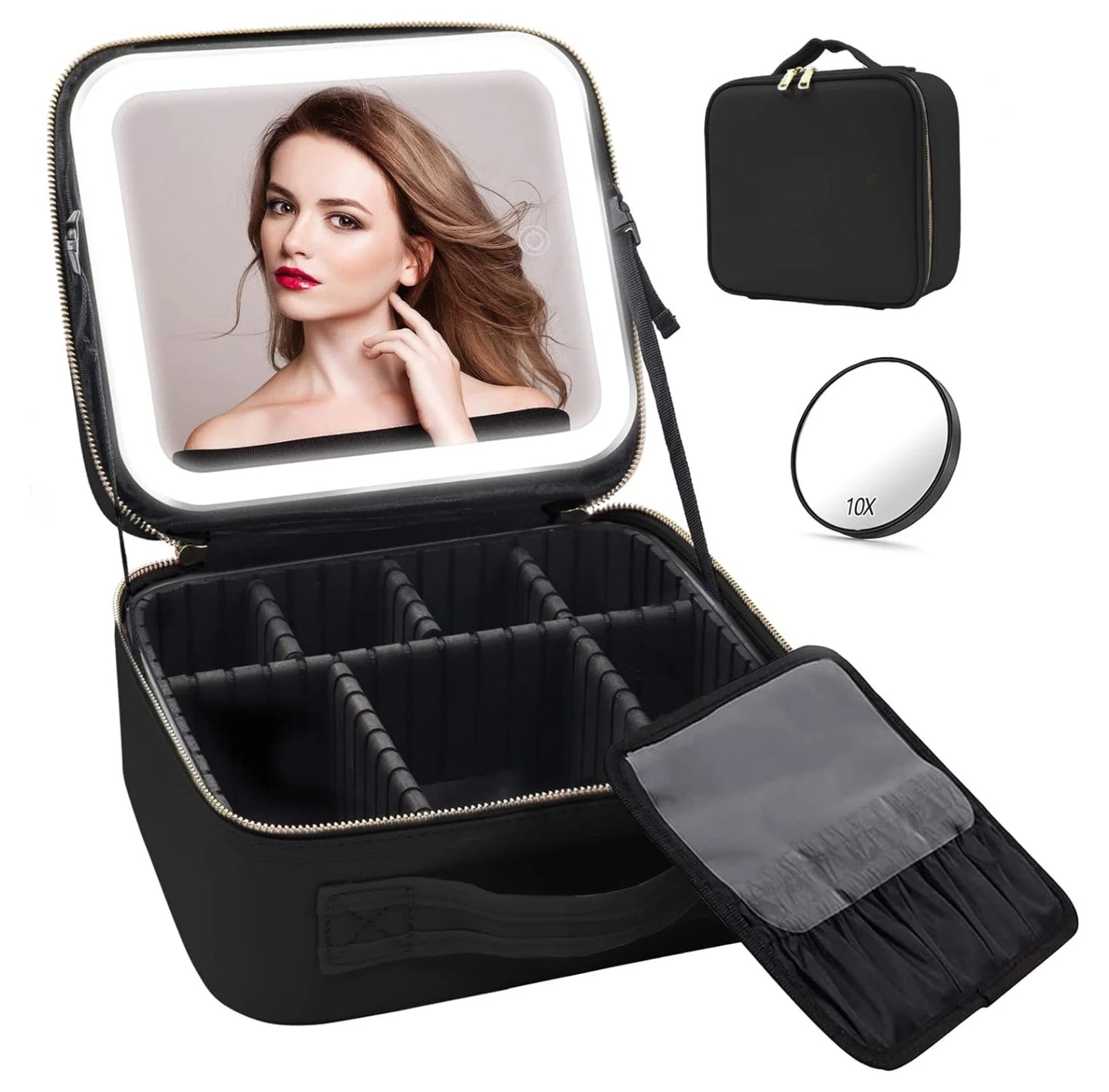 LumiCase™ | Makeup bag with LED mirror